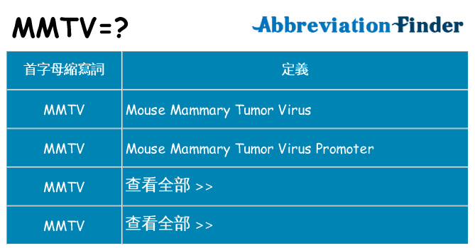 mmtv 代表什麼