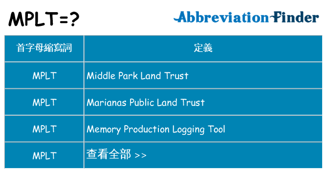 mplt 代表什麼