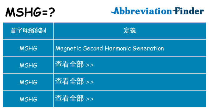 mshg 代表什麼