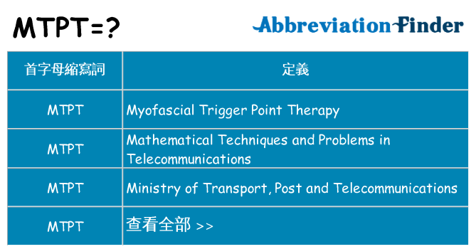 mtpt 代表什麼