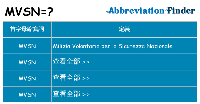 mvsn 代表什麼