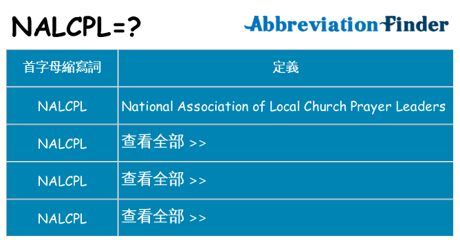 nalcpl 代表什麼