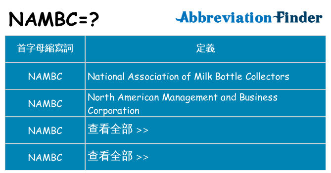 nambc 代表什麼