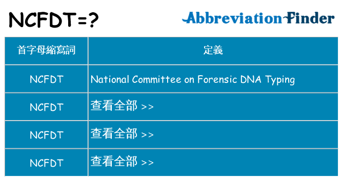 ncfdt 代表什麼