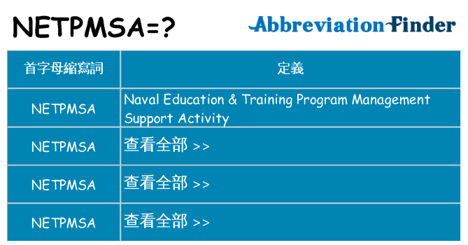 netpmsa 代表什麼