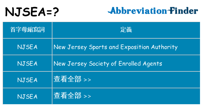 njsea 代表什麼