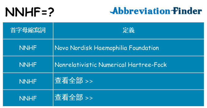 nnhf 代表什麼