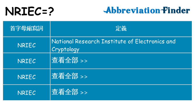 nriec 代表什麼
