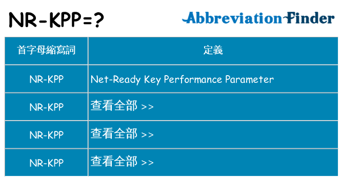 nr-kpp 代表什麼