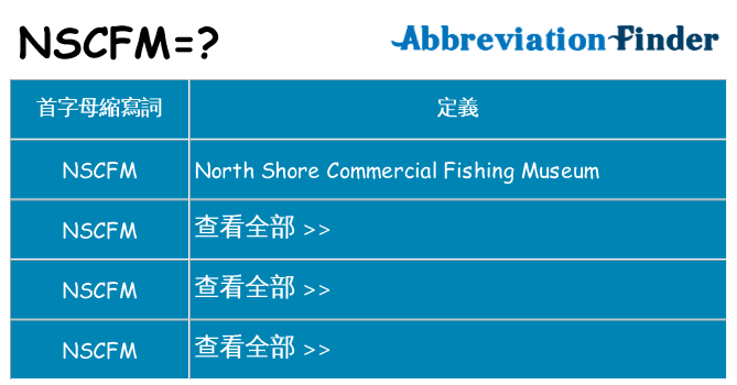 nscfm 代表什麼