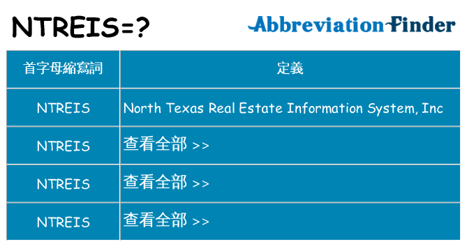 ntreis 代表什麼