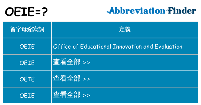 oeie 代表什麼