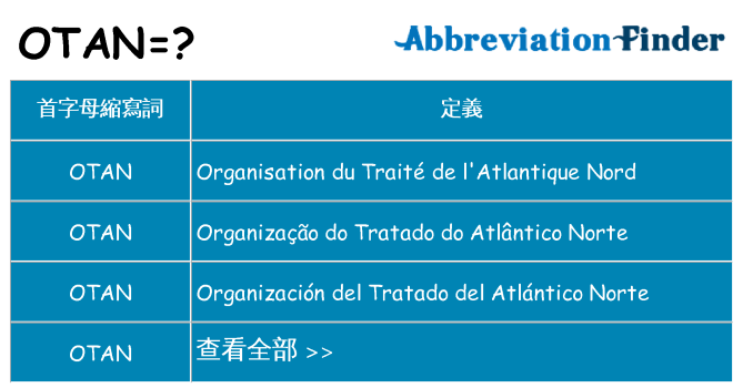 otan 代表什麼