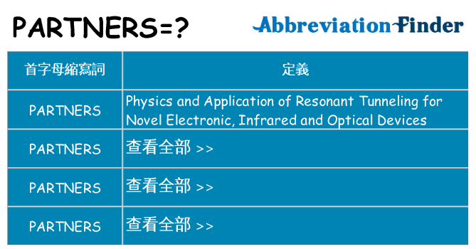 partners 代表什麼