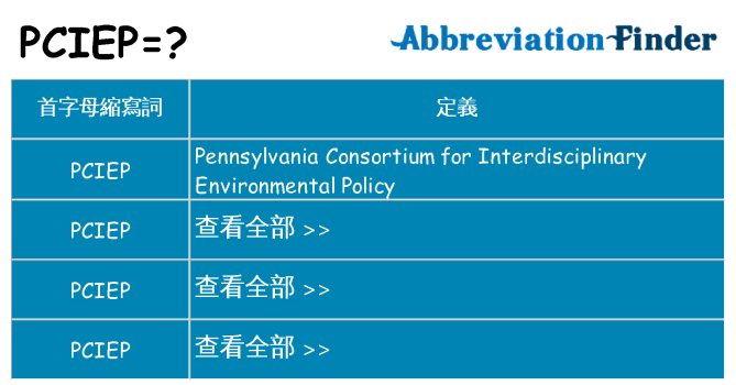 pciep 代表什麼