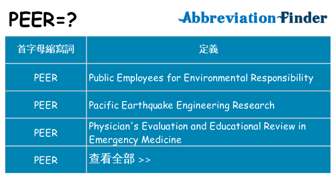 peer 代表什麼