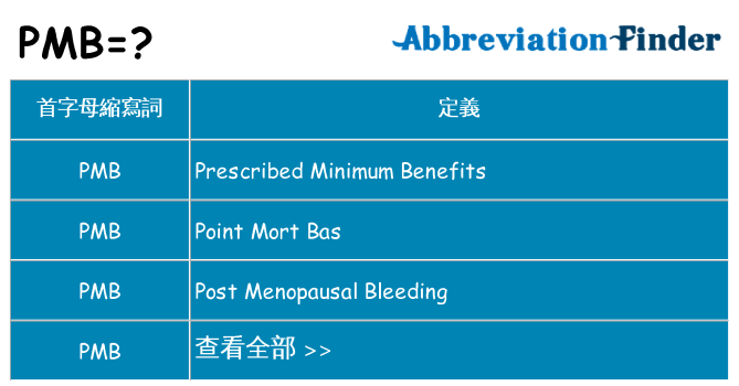 pmb 代表什麼