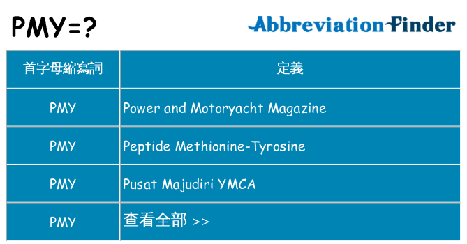 pmy 代表什麼
