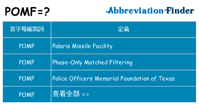 pomf 代表什麼