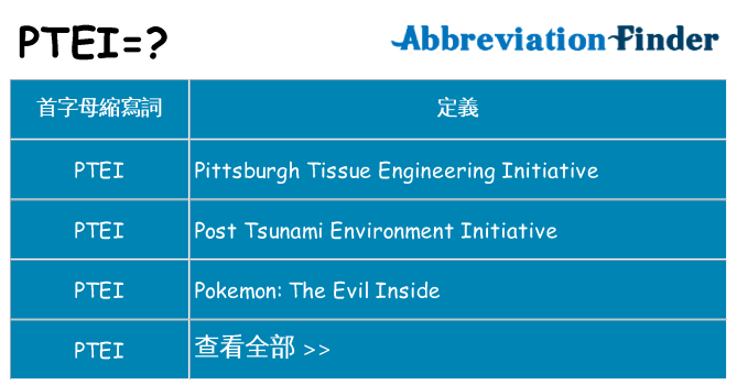 ptei 代表什麼