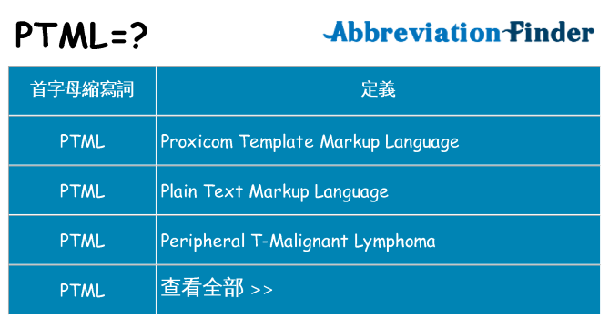 ptml 代表什麼