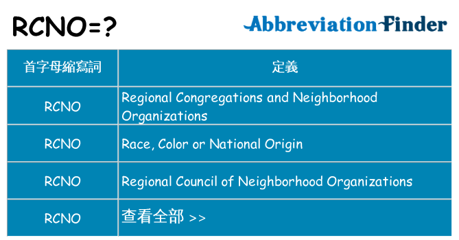 rcno 代表什麼