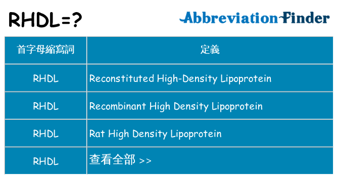 rhdl 代表什麼