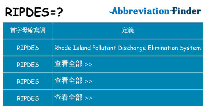 ripdes 代表什麼