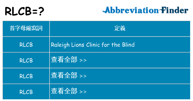 rlcb 代表什麼