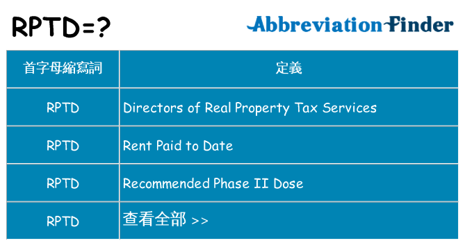 rptd 代表什麼