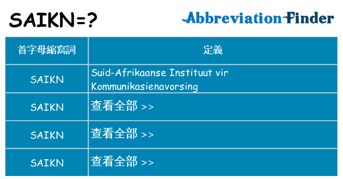 saikn 代表什麼