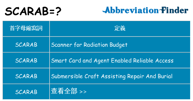 scarab 代表什麼