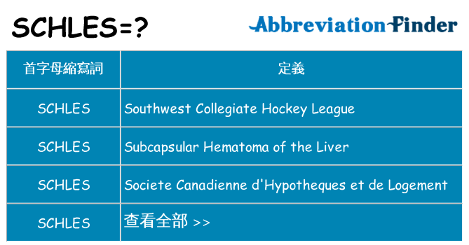 schles 代表什麼