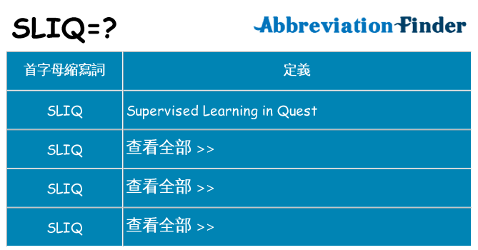 sliq 代表什麼