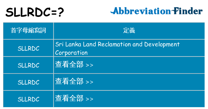 sllrdc 代表什麼