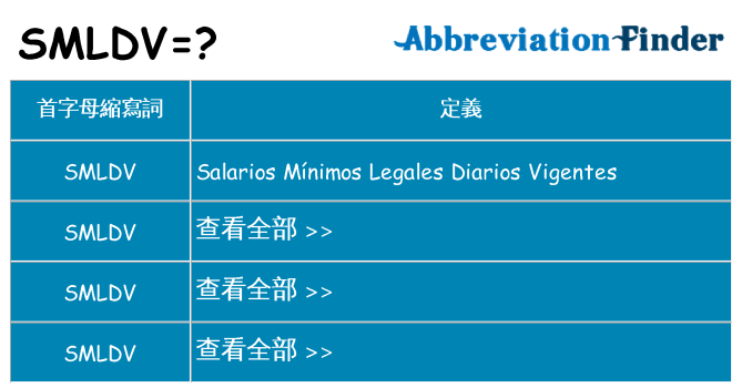 smldv 代表什麼