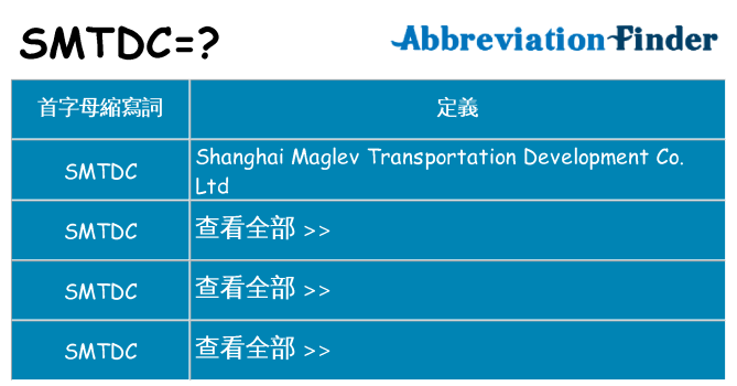 smtdc 代表什麼