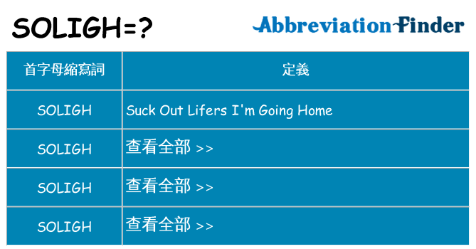 soligh 代表什麼