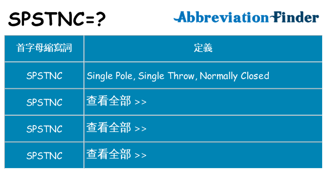 spstnc 代表什麼
