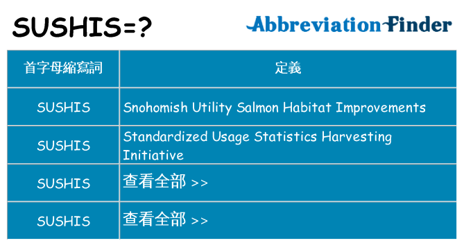 sushis 代表什麼