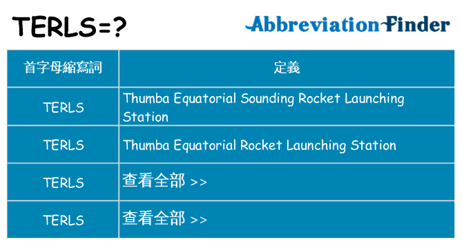 terls 代表什麼