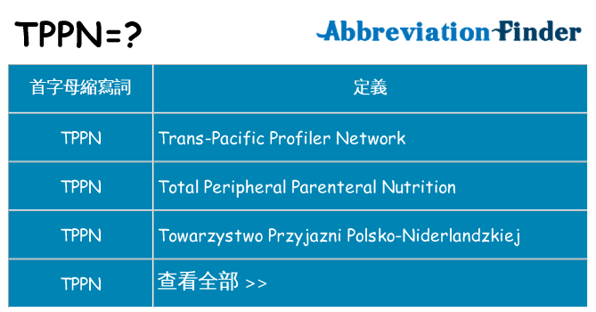 tppn 代表什麼