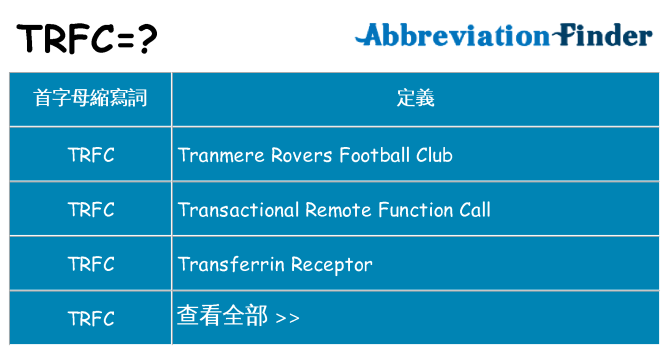 trfc 代表什麼