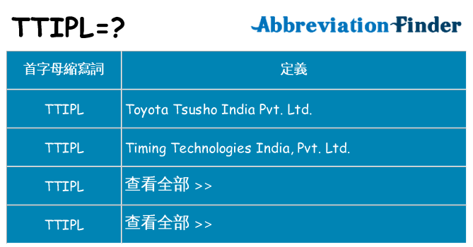 ttipl 代表什麼