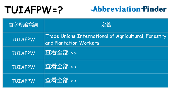 tuiafpw 代表什麼