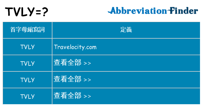 tvly 代表什麼