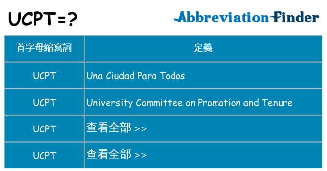 ucpt 代表什麼