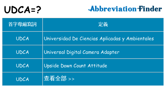 udca 代表什麼