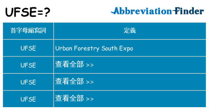 ufse 代表什麼