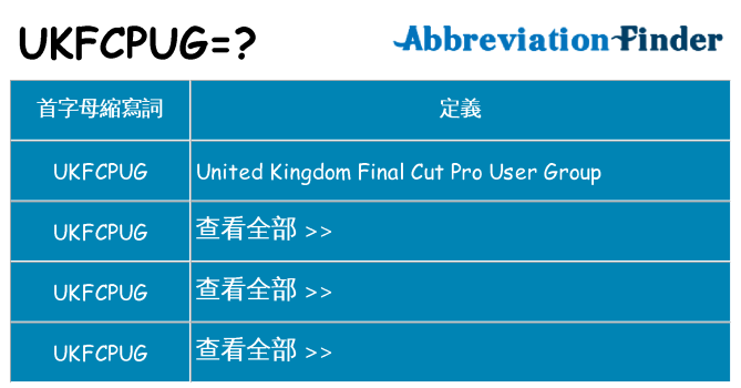 ukfcpug 代表什麼
